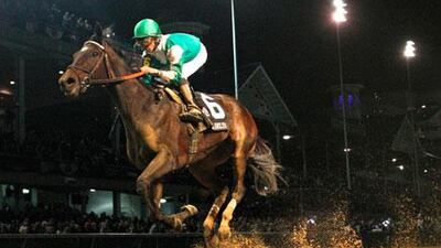 Royal Delta, with Jose Lezcano onboard, wins the Ladies Classic during the Breeders' Cup at Churchill Downs last month.