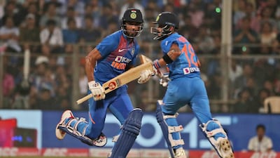 India posted 240-3 in the third T20 against the West Indies in Mumbai on Wednesday. AP