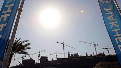 Nakheel plans to restart work on at least four shopping malls next year, including the Palm Mall Village Centre. Karim Sahib / AFP