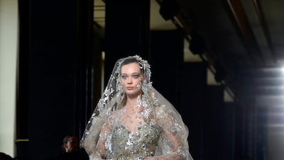 Elie Saab’s spring/summer 2019 couture collection. EPA