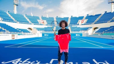 Omar Abdulrahman will be at the Mubadala World Tennis Championship on Thursday from 2pm. Courtesy: Mubadala World Tennis Championship