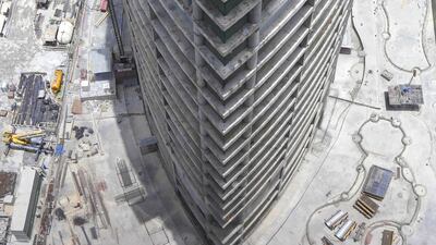 The Lilian Tower under construction n Dubai's Business Bay. Antonie Robertson / The National