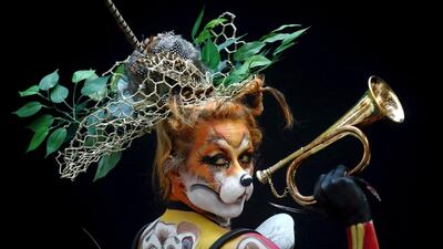 A model poses during the annual World Bodypainting Festival. Heinz-Peter Bader / Reuters