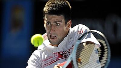Novak Djokovic won his match against Uzbekistan's Denis Istomin 6-1 6-1 6-2.