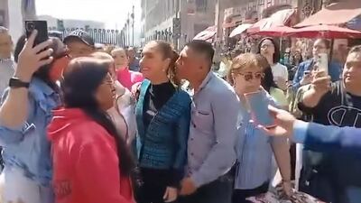 Mexican President Claudia Sheinbaum was assaulted by a drunk man during a walk in the capital. Photo: Supplied