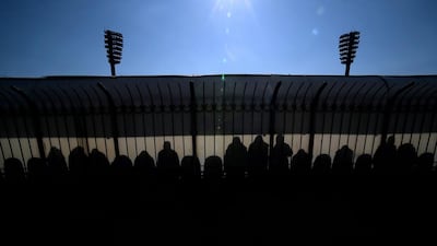 Fans watch Russia play Crimea at a stadium in Simferopol on Saturday. On Sunday, Crimeans voted in support of a referendum declaring independence from Ukraine. Filippo Monteforte / AFP / March 15, 2014