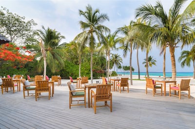 Kakuni serves breakfast along the beach. Photo: JA Manafaru
