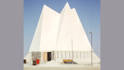 The Holy Trinity Church, under construction in Dubai, has a striking three-pointed roof