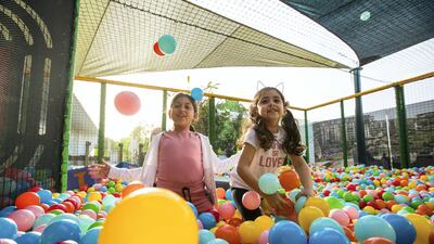 A ball pit at The Green Planet Cafe's new kids' play area. Courtesy of The Green Planet