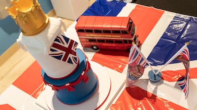 The food was decorated in British colours. Antonie Robertson/The National