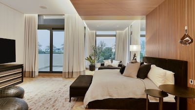 The design is inspired by the five elements: wood, fire, earth, metal and water.