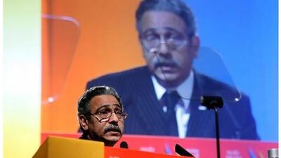 "Independent media cannot be controlled by anyone," Emad Abu Ghazi, Egypt's minister of culture, told the forum. Satish Kumar / The National