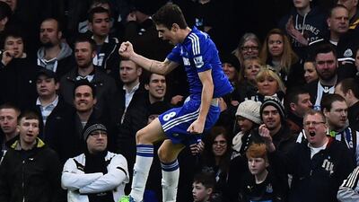 Centre midfield: Oscar, Chelsea. The Brazilian used his quick thinking and quick feet to score one goal and make another in the 2-0 victory over Newcastle. (Photo: Ben Stansall / AFP)