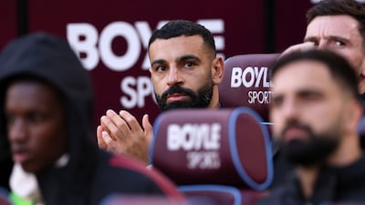 Liverpool's Mohamed Salah was an unused substitute for the match at West Ham on Sunday. Getty Images