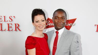 Actor David Oyelowo, co-star of the film Lee Daniels' The Butler, poses with his wife Jessica at the film's premiere in Los Angeles. Fred Prouser / Reuters