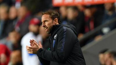 Gareth Southgate, Head Coach of England during the UEFA Euro 2020 qualifier between Czech Republic and England at Sinobo Stadium in Prague, Czech Republic. Getty Images