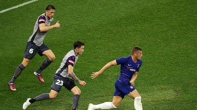 Chelsea midfielder Ross Barkley in action against Perth Glory. Getty Images