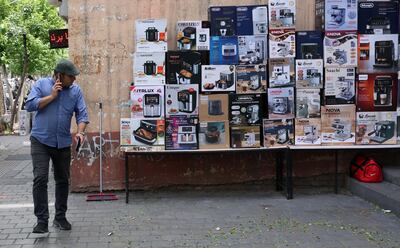 People throughout Iran are struggling with the impact of a severe economic crisis and high inflation. EPA