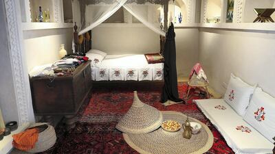 The master bedroom at Bait Al Naboodah. Pawan Singh / The National