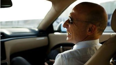 Mr Starace's company car is a Chrysler, which he calls practically Italian after the company was bought by Fiat. Andrew Henderson / The National