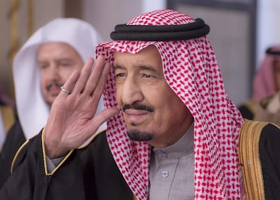Saudi Arabia's King Salman called for political solutions to Yemen and Palestine at the opening of the 2018 GCC summit. AP. File.