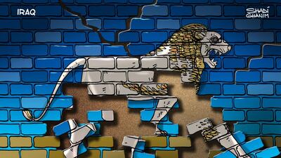 Shadi Ghanim is away on leave. While he is on holiday, The National is publishing a selection of his best work over the past year. Today’s cartoon was originally published last October, amid reports of widespread looting and destruction of cultural artefacts by extremists.