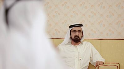 Sheikh Mohammed bin Rashid, Vice President and Ruler of Dubai, met dignitaries, investors and senior officials at Al Mudaif Majlis in Union House. Photo: @DXBMediaOffice / X