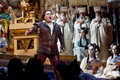 The Royal Opera House in Muscat opened with a performance of 'Turandot'. Silvia Razgova / The National