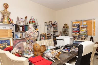 The couple's home has a unique artistic flair. Antonie Robertson / The National