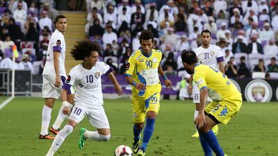 Omar Abdulrahman last played for Al Ain on January 30 against Al Nasr in the President's Cup semi-final. Pawan Singh / The National