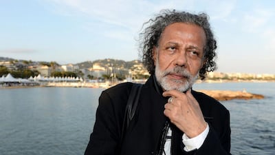 Palestinian film director Nasri Hajjaj on May 16, 2016, speaks up about the controversy surrounding his yet to be completed documentary "Munich : A Palestinian Story" during the Cannes Film Market held on the sidelines of the 69th edition of the Cannes Film Festival in Cannes, southern France. Ammar Abd Rabbo/AFP