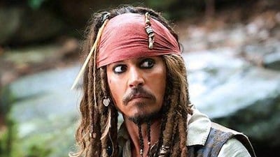 Johnny Depp as Captain Jack Sparrow in the 'Pirates of the Caribbean' franchise. AP