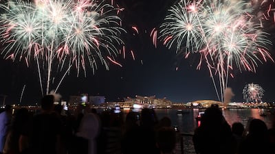 The Yas Bay Waterfront fireworks display took place on December 2 at 9pm. Chris Whiteoak / The National