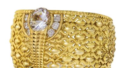 Najmat Taiba or Star of Taiba by Taiba Gold & Jewellery of Saudi Arabia to be on display at the Sharjah Jewellery Show. Courtesy Expo Centre Sharjah