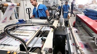 Yaslam Omar Hassan Al Braiki focused his company on the production of environmentally friendly bags. Delores Johnson / The National