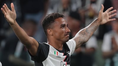 Danilo Luiz da Silva of Juventus celebrates after scoring the opening goal. Getty Images