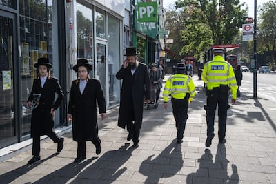 Hundreds of anti-Semitic incidents have been reported in London, home to a large Jewish community. Getty Images