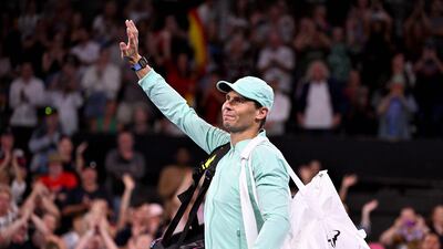 Rafael Nadal after winning his men's singles match against Dominic Thiem. AFP