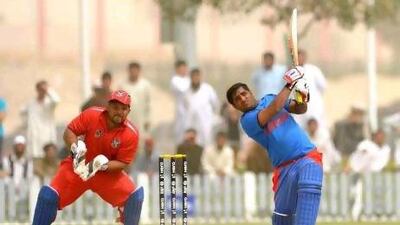 Afghanistan, in blue, has taken their frustration of not making the Asia Cup field out on the other teams in the World Twenty20 Qualifier tournament hosted by the UAE.