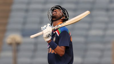 Krunal Pandya made a fifty on debut against England. Getty
