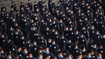 A silent tribute to commemorate the 85th anniversary of the Nanjing massacre in Nanjing, in China's eastern Jiangsu province. AFP
