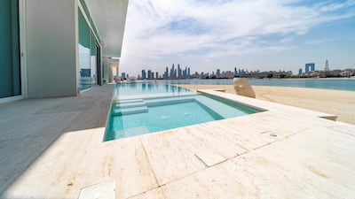 The infinity pool looks out over Dubai Marina. Courtesy BlackBrick Property