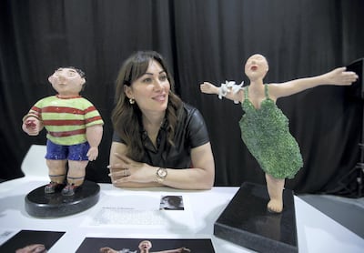 Artist Ankina Zakarian says she wants her artworks to communicate a sense of optimism. Leslie Pableo / The National