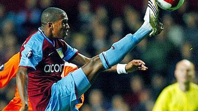 Aston Villa's Ashley Young can play on the wings or in the centre behind the strikers.