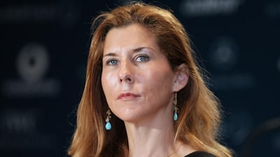 United Arab Emirates - Abu Dhabi - March 09 - 2010 : Former tennis player Monica Seles during the press conference, Laureus Athlete of the Decade, at Emirates Palace Hotel. ( Jaime Puebla / The National )