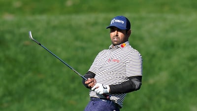 Anirban Lahiri was five-under for his third round through 11 holes and will resume with a one-shot lead at the Players Championship. AP