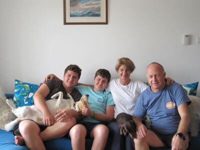 The Harries family. Heather Harries