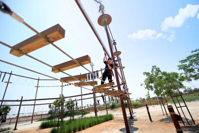 The OCR Park features two tracks for adults and children. Photo: Hudayriyat Island