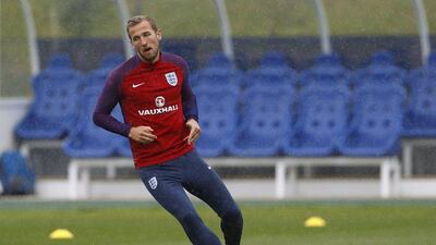 Harry Kane trains for England on September 3, 2016 at St George’s Park. Lee Smith / Reuters