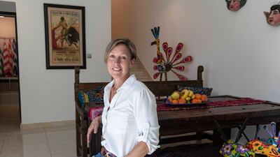 Kristen Bocanegra owns a property in The Sustainable City in Dubai. All photos: Antonie Robertson / The National
